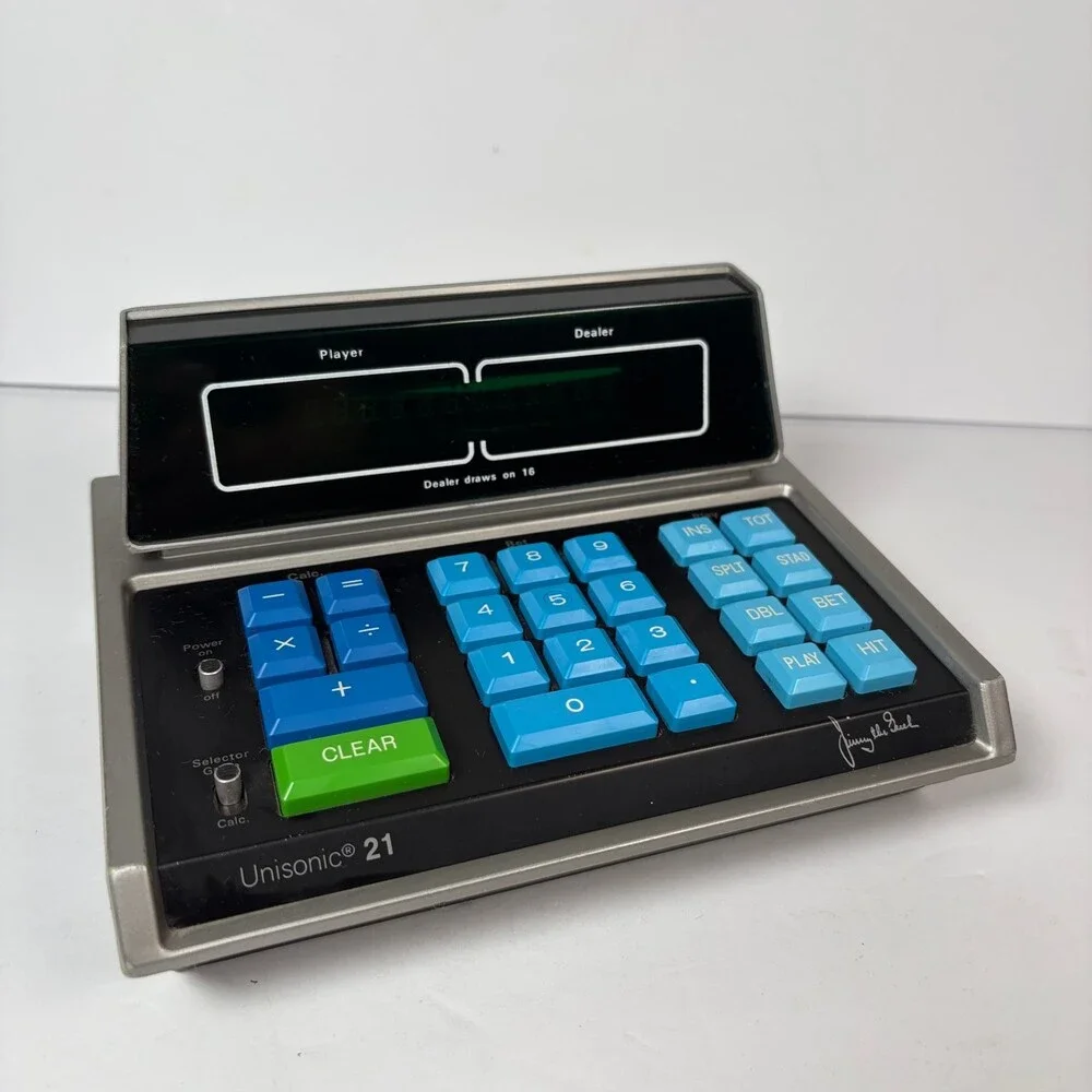 Vintage Jimmy the Greek Unisonic 21 Electronic Blackjack Game & Calculator 1977